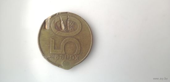 Республика Беларусь (РБ) 50 копеек 2009 года. Брак