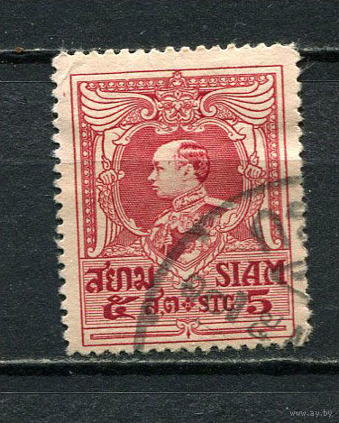 Таиланд - 1920/1926 - Король Вачиравуд 5S - [Mi.167] - 1 марка. Гашеная.  (Лот 63HL)-T2P4