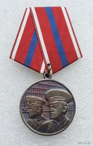 За верную службу в милиции.