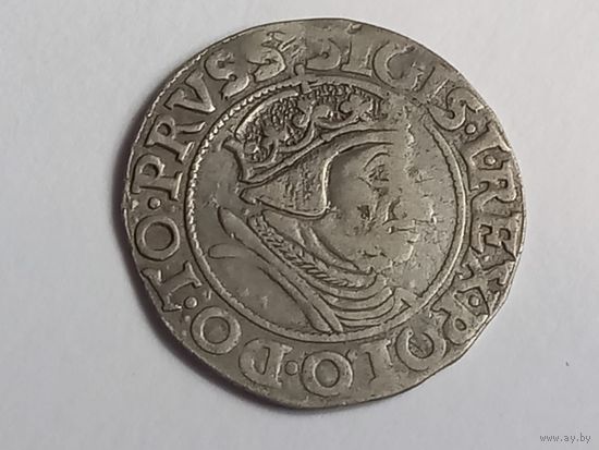 1 грош 1538 г , Гданьск. Серебро