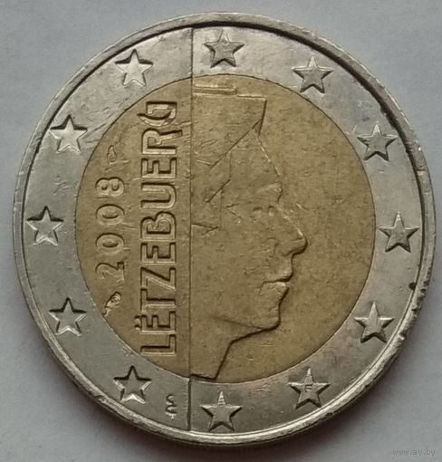 Люксембург 2 евро 2008 г.