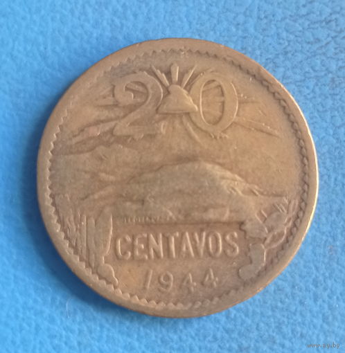 Мексика 20 сентавос 1944 год