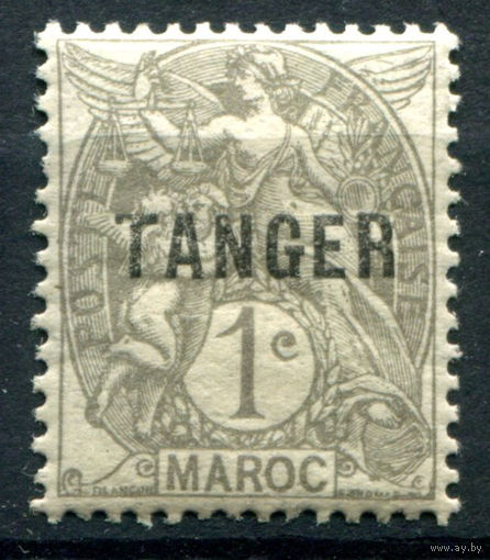 Французские колонии - Марокко, Танжер - 1918/24г. - аллегория, 1 с - 1 марка - MH [Mi 1]. #4-W1-121-A-1