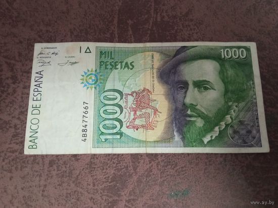 1000 песет Испании лот3