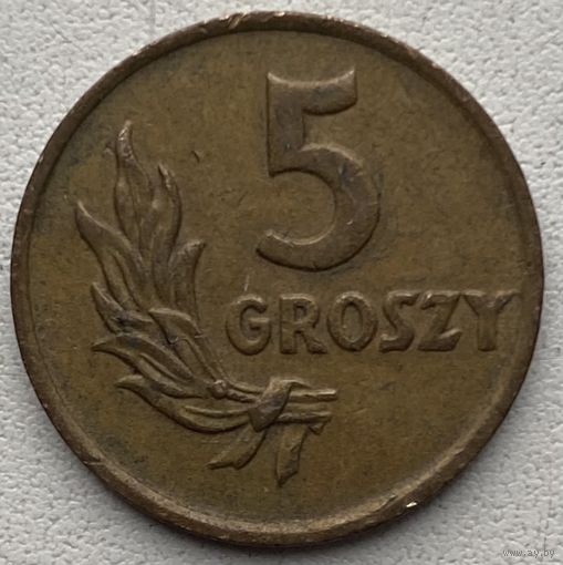 Польша 5 грошей 1949 г.
