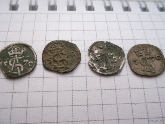 Одним лотом Двойной динарий 1570