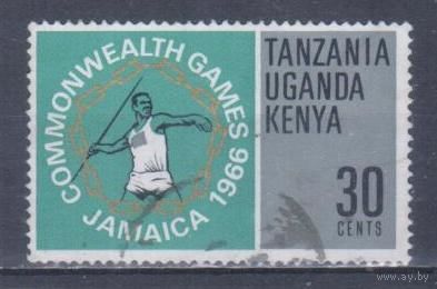 [1830] Кения,Уганда и Танганьика 1966. Спорт.Легкая атлетика.30с. Гашеная марка.