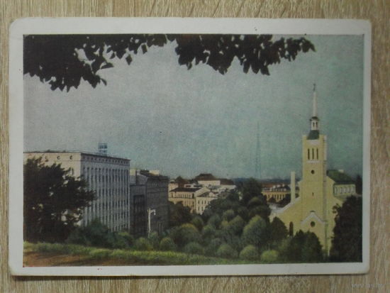 ЧИСТАЯ ОТКРЫТКА СССР. "ТАЛЛИН. ВИД НА ГОРОД." фото. Л. БОРОДУЛИНА. 1956 год.