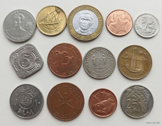 Интересный лот монет Экзотики