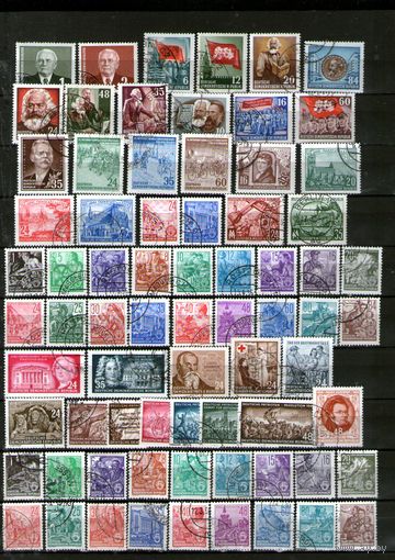 ГДР.Почти полный(без блоков!) ГОДОВОЙ КОМПЛЕКТ 1953г. с ОБОИМИ ПОЛНЫМИ ВЫПУСКАМИ СТАНДАРТА! Оценка по Михелю более 200 евро !!!