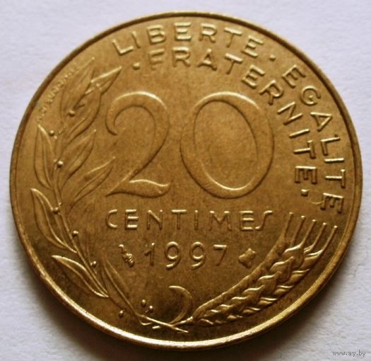 20 сантимов 1997 Франция