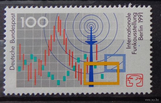 Современная Германия 1991г. Mi.1553 MNH** полная серия