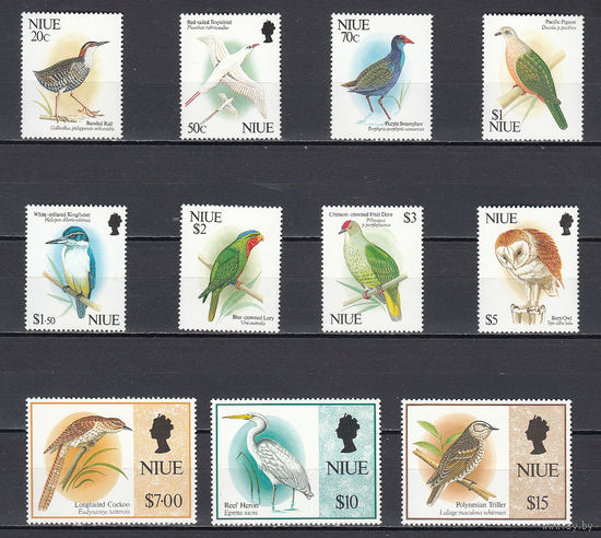 Фауна. Птицы. Ниуе. 1992-1993. 11 марок. Michel N 789-832, 833-865 (68,0 е)