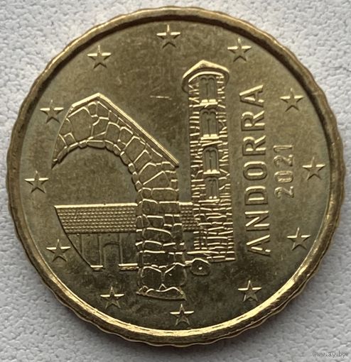 Андорра 10 евроцентов 2021 г.