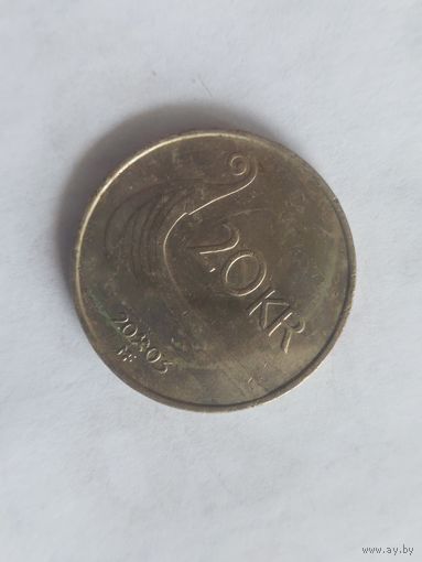 20 крон норвегия 2003