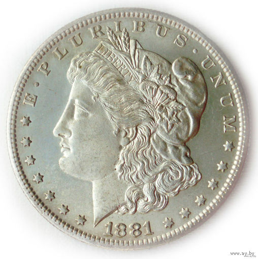 1 доллар 1881 UNC Супер! США. Доллар Моргана. Dollar Morgan