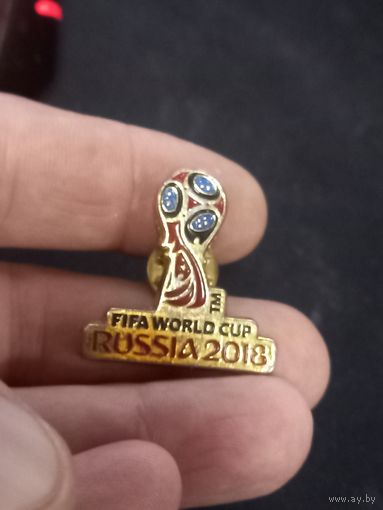 Значок официальный ЧМ по футболу Россия 2018 FIFA world cup Russia 2018