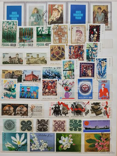 С 1 руб. Польша. Годовой набор марок за 1971 год