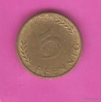 5 пфенниг 1950г ФРГ