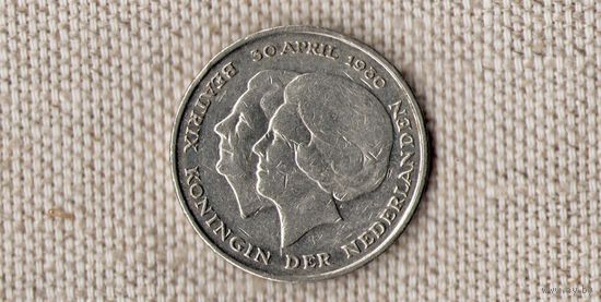 Нидерланды 1 гульден 1980(Bh)