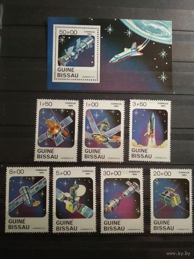Гвинея-Бисау 1983 г. Космос.