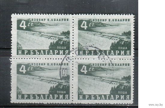 Болгария-1952, (Мих.813) , гаш. , Плотина, кв.бл.
