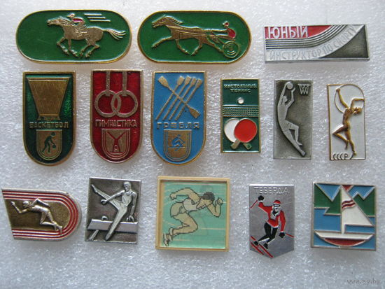 Виды спорта, цена за 1 шт., на выбор.