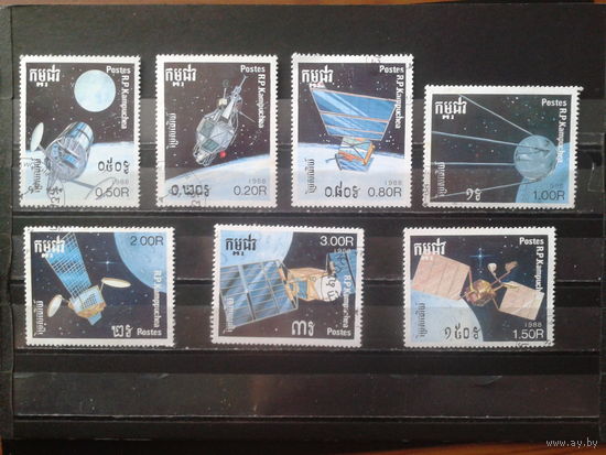 Камбоджа 1988 Космос Полная серия