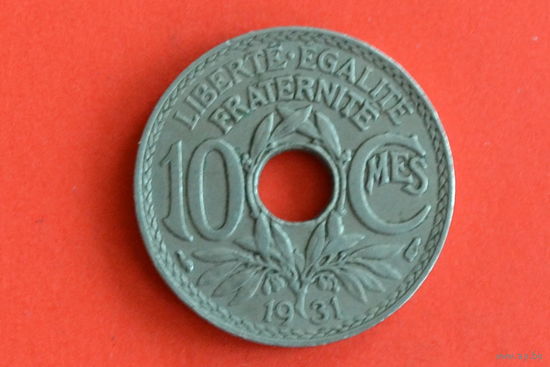 Франция 10 сантимов 1931 с 1 руб