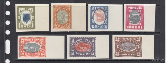 Народный быт Герб 1920 Северная Ингерманландия Ингрия Гражданская война полная серия 7 м без зуб