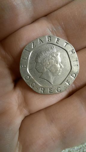 Великобритания 20 пенсов 2004 г.