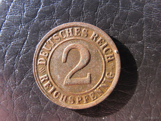 2 пфеннига.1924G. С рубля. Распродажа коллекции. Смотрите другие лоты.