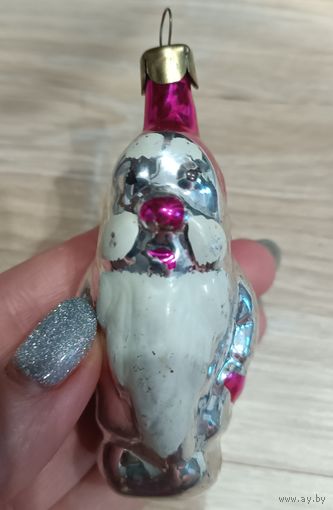 Елочные игрушки, стекло, гном из набора Белоснежка, гномик
