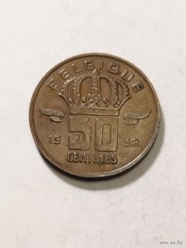 Бельгия 50 сентим 1958