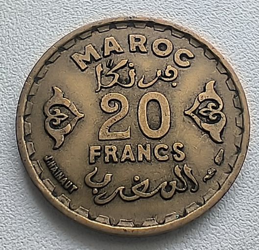 Марокко 20 Франков, 1952. 5-3-11