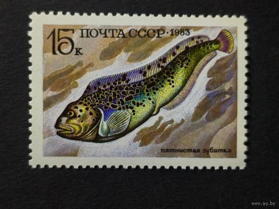 1983 СССР. Рыбы. 	Пятнистая зубатка