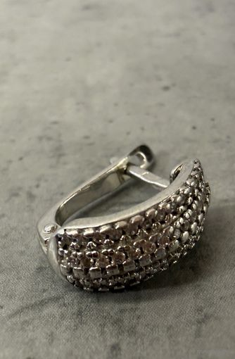 Серьга СЕРЕБРО 925 пр. (2).  Распродажа коллекции!!!