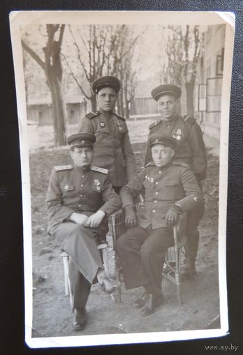 Фото военное, комендатура, Берлин, 1945 г.
