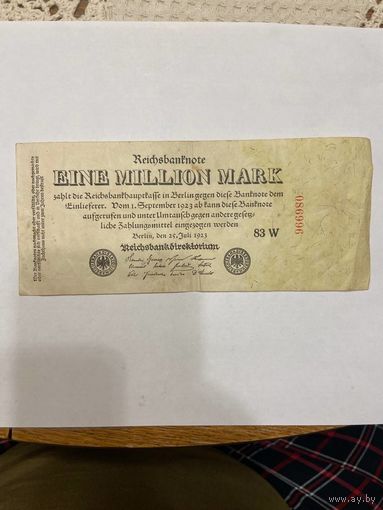 Германия 1000000 марок 1923 г. -0801