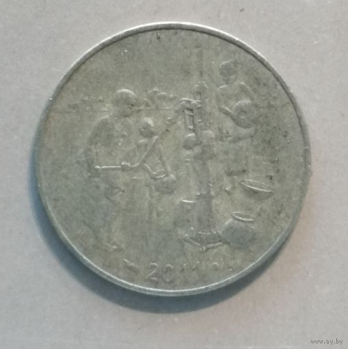 Западная Африка (ВСЕАО) 10 франков, 2011 г., КМ# 10