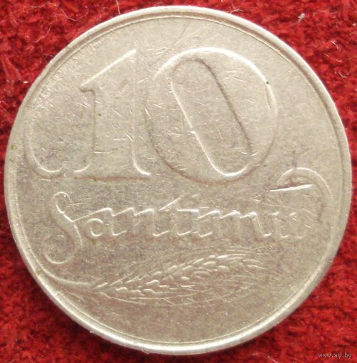14:  10 сантимов 1922 Латвия