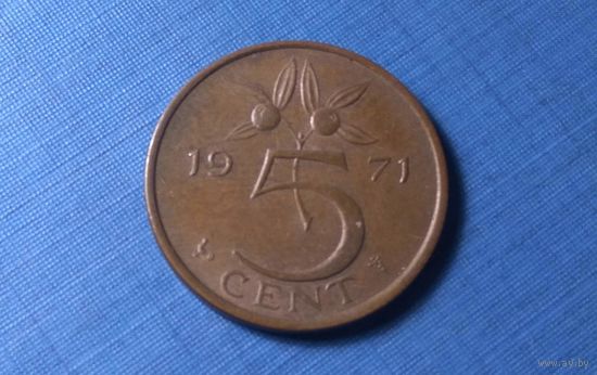5 центов 1971. Нидерланды.