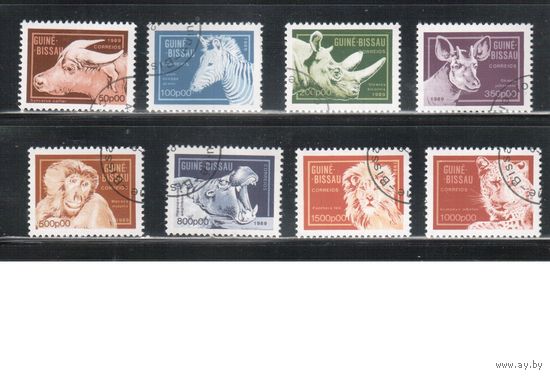 Гвинея-Биссау-1989(Мих.1096-1103)  гаш. , Фауна (полная серия)