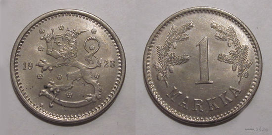 Финляндия - 1 марка 1923 aUNC (редкий год)