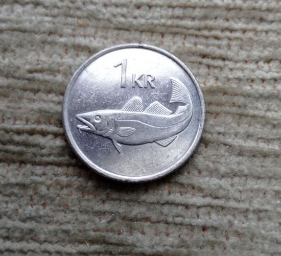Werty71 Исландия 1 Крона 1999 Рыба Треска
