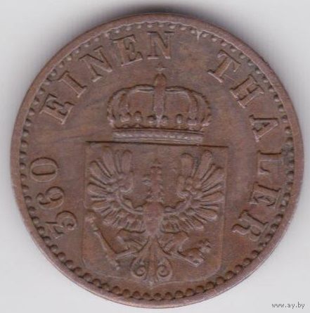 Пруссия 1 пфенниг 1871 А
