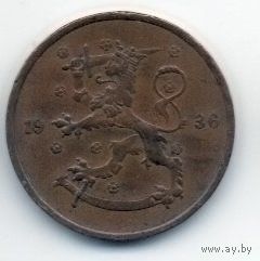 ФИНЛЯНДСКАЯ РЕСПУБЛИКА. 5 ПЕННИ 1936 г.