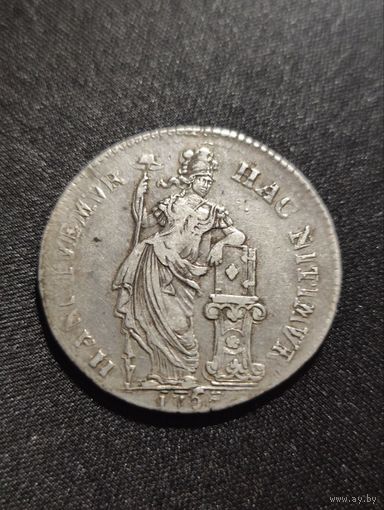 Нидерланды. провинция Оверсел. 1 гульден 175*г. Редкая монета.