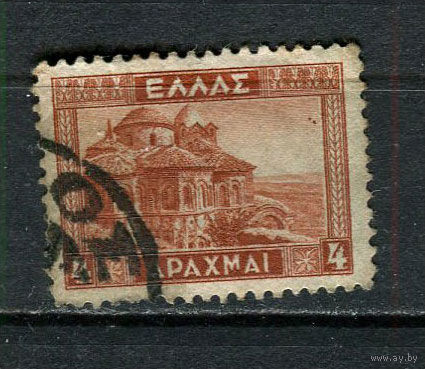 Греция - 1935 - Церковь Пантанасса - [Mi. 373] - полная серия - 1 марка. Гашеная.  (Лот 21Gz)-T4P35