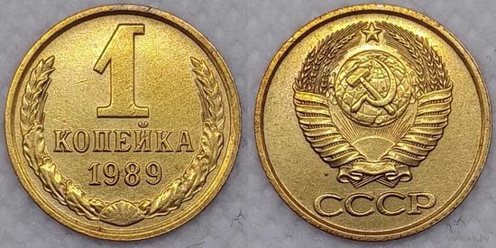 1 копейка 1989 г СССР aUnc